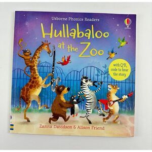 2/$6 Usborne Phonics Reader Hullabaloo at the Zoo book by Zanna Davidson (PB)